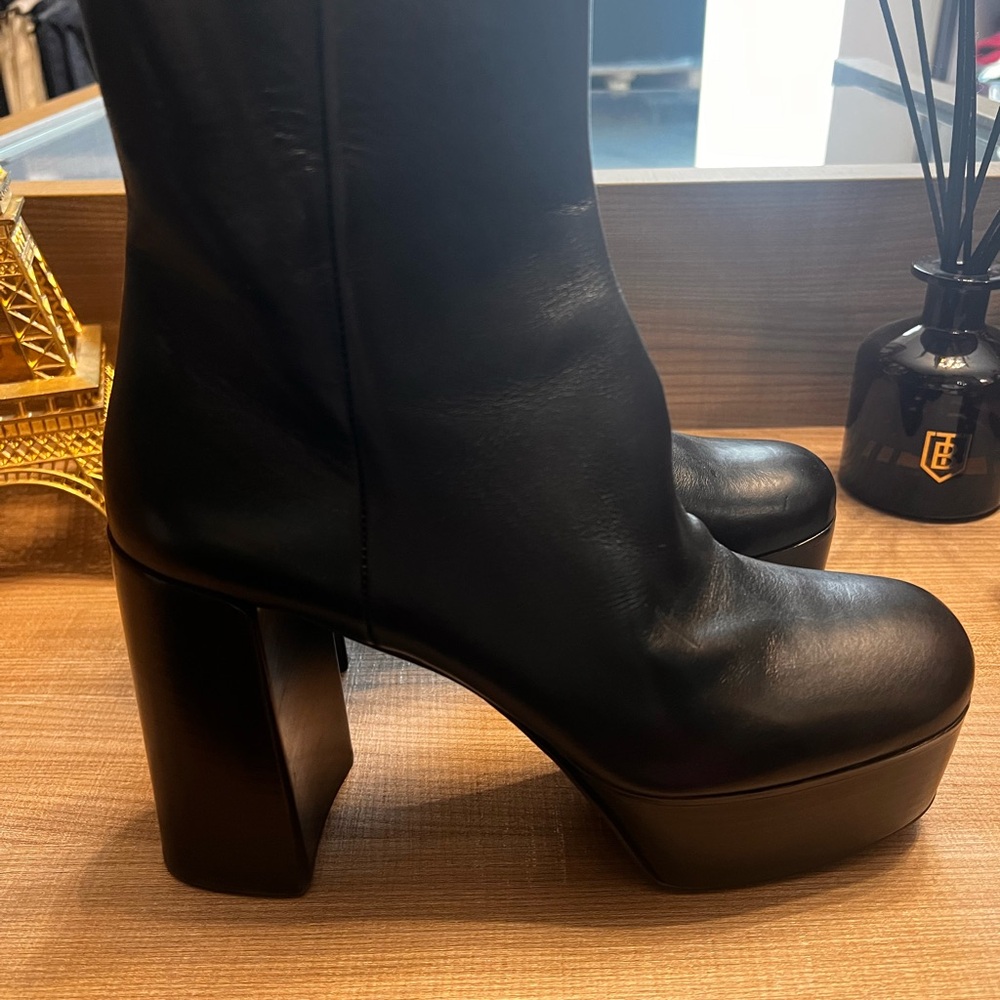 Prada Black Heeled Boots